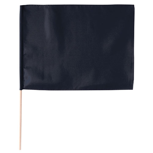 集団行動で映える大きなカラーフラッグ 商品サイズ(単位mm):旗:約590×440mm、棒:φ12×750mm 材質:ポリエステル 生産国:中国 運動会・発表会・イベント