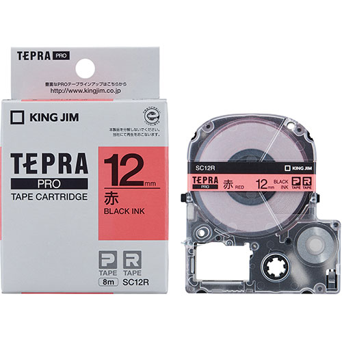 かわいい 雑貨 おしゃれ KING JIM キングジム テプラPROテープ 12mm 赤 KJ-SC12R お得 な 送料無料 人気
