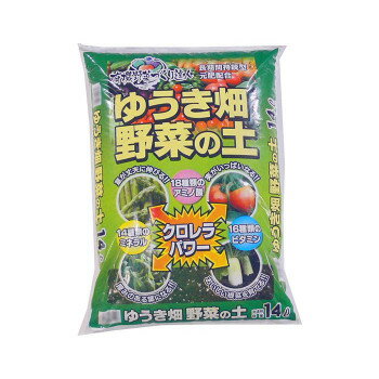 [商品名]あかぎ園芸 ゆうき畑 野菜の土 14L 4袋 1331413代引き不可商品です。代金引換以外のお支払方法をお選びくださいませ。肥沃な関東の畑土(黒土)をベースに、バーク(樹皮)堆肥、腐葉土をMIXした有機主体の栄養ある培養土です。このまま苗を植付けられます。※梱包時 破損防止のため別商品の袋を再利用し梱包することがございます。サイズ53×36×8cm個装サイズ：53×36×32cm重量7kg個装重量：28000g生産国日本※入荷状況により、発送日が遅れる場合がございます。fk094igrjs