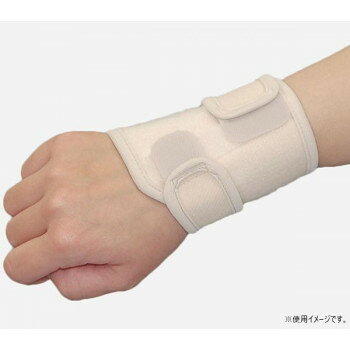 抗菌加工を施した伸縮生地を使用しています。上部ベルトと下部ベルトに分かれているため、症状にあわせて適度な場所で固定することができます。尺骨側と手の甲側にステーが配置されるので効果的な尺屈・背屈の可動制限が可能です。左右兼用で、面ファスナー接着により着脱も簡単に行えます。ソフトな素材で構成され、手首以外に負担をかけないので、ADLを制限しません。サイズ個装サイズ：16.0×10.5×2.0cm重量個装重量：4g素材・材質ポリエステル・ナイロン・レーヨン・ポリウレタン・(抗菌加工済み)仕様フリー:手首廻り12〜20cm、幅10cm手洗い(洗濯機不可)生産国フィリピン(A)おまけつき（商品とは関係ありません）別送fk094igrjs
