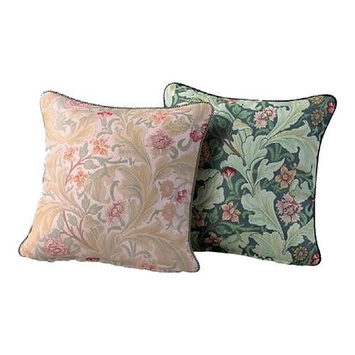 川島織物セルコン モリスデザインスタジオ レスターアカンサス 背当クッションカバー 45×45cm LL1714 ブルーグリーン 寝具 布団 ベッド 冬用 夏用 | 関連単語 四季快適 オールシーズン寝具 冬暖夏涼 寝具デイリーアイテム シーズン切替寝具 気候対応寝具