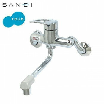 三栄水栓　SANEI　キッチン用(壁付)　シングル混合栓 K1700ED-4UR-13 工具 DIY 大工 作業 道具 職人 工..