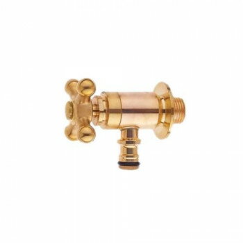 三栄水栓 SANEI ガーデン水栓 クロスハンドル 逆止弁付　ゴールド・Y1812YB-13 工具 DIY 大工 作業 道..