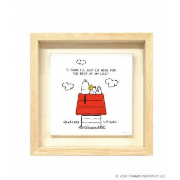 スヌーピー スモールキャンバス額装 ドッグハウス IAS93651