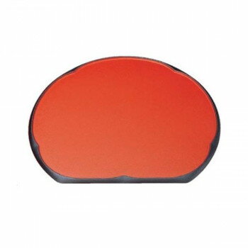 新梅型半月盆 朱渕黒普賢塗弱SL(ノ