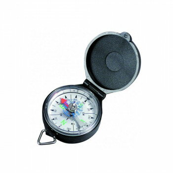 YCM オイル入 ポケットコンパス 温度計付き G-47 ブラック