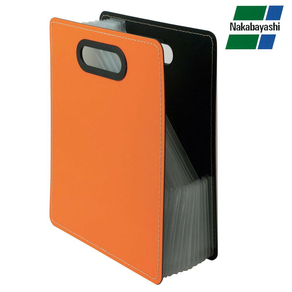 ナカバヤシ ドキュメントファイル・発泡PP製 タテ型 A4・S型 アプリコットオレンジ DF-A401S-AO