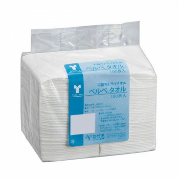 竹虎 ベルベタオル 300×500mm 100枚入 不織布ドライタオル 007600 タオル | 関連単語 バスタオル フェ..