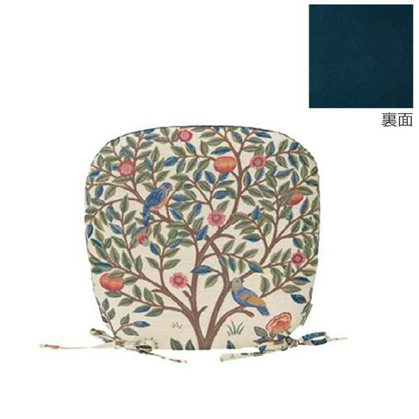 川島織物セルコン Morris Design Studio ケルムスコットツリー ダイニングシートクッション 45×43Vcm L..