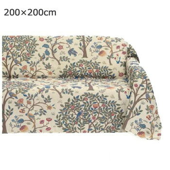 川島織物セルコン Morris Design Studio ケルムスコットツリー マルチカバー 200×200cm HV1722 BE ベージュ 人気 おすすめ インテリア | 関連単語 オシャレ ケース ボックス アクセサリー 小物 ケース 絵 一人暮らし 木製 シンプル 観葉植物 ラグ ソファ 北欧
