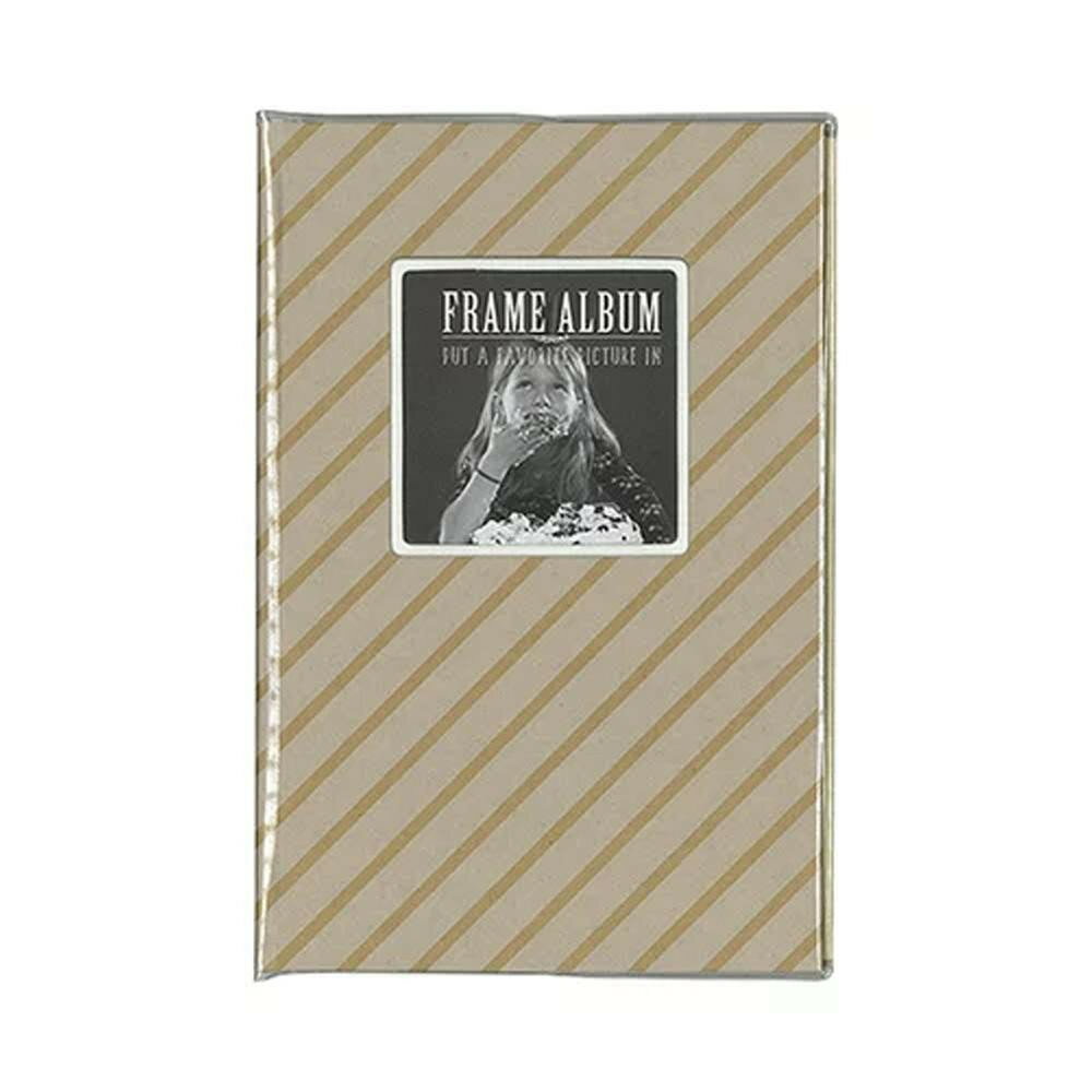 フレームアルバム M66-001 ホワイトストライプ