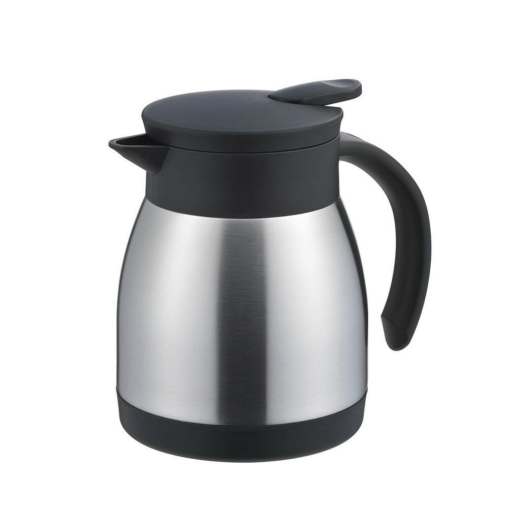 温かいものにも冷たいものにもオススメ。サイズ約145×106×145mm個装サイズ：12.5×12.5×16.0cm重量約375g個装重量：465g素材・材質本体/外面:ステンレス綱・内面:18-8ステンレス鋼、ハンドル・蓋:ポリプロピレン、パッキン:シリコーンゴム仕様容量:500ml(実容量:約470ml)、口径約55mm、保温効力:46.4度以上(10時間)生産国中国ステンレスの素材感を活かしたデザイン。温かいものにも冷たいものにもオススメ。fk094igrjs