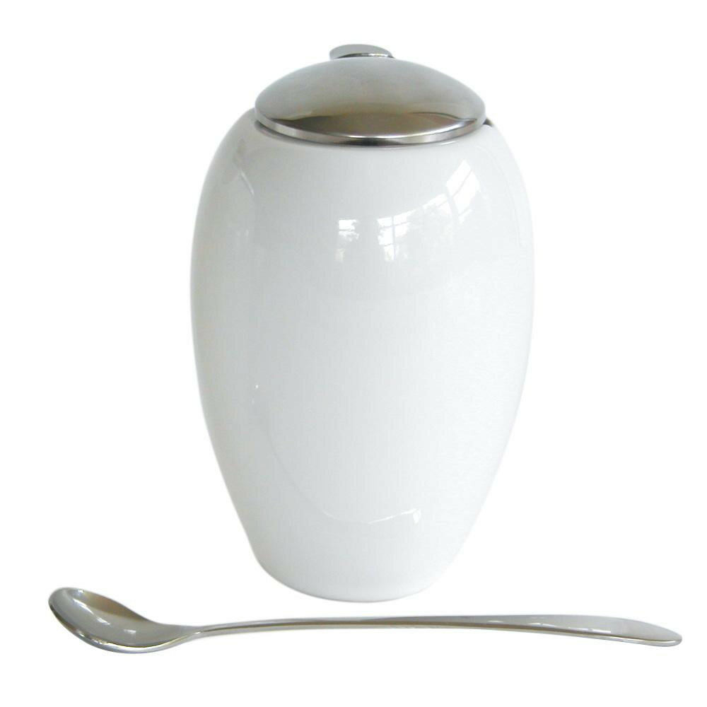 ZERO JAPAN オーバルシュガー スプーン付 BBN-22 WH・ホワイト 食器 | 関連単語 ギフト パーティー 丸皿 来客用 茶碗 軽量 セット 和風 割れにくい おしゃれ 陶磁器 電子レンジ対応 小鉢 大皿 陶器 ミニプレート 北欧 スープボウル 洋食器 食洗機対応 カップ モダン