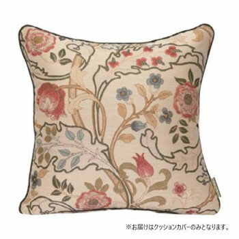 川島織物セルコン Morris Design Studio マリーイザベル 背当クッションカバー 50×50cm LL1725 R レッド 寝具 布団 ベッド 冬用 夏用 | 関連単語 四季快適 オールシーズン寝具 冬暖夏涼 寝具デイリーアイテム シーズン切替寝具 気候対応寝具 季節の寝具用品