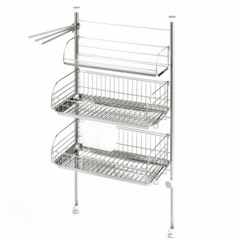 バスケットが外せる 突っ張り水切り 1305037 家具 収納 ラック | 関連単語 キッチンラック テレビボー..