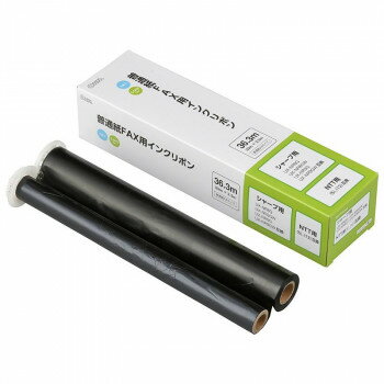 OHM 普通紙FAXインクリボン S-SH2タイプ 1本入 36.3m OAI-FHD36S