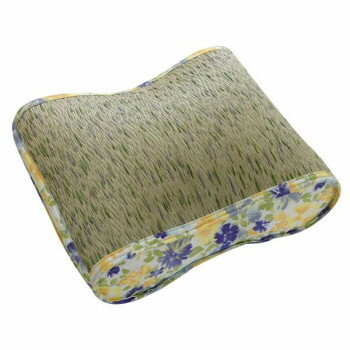 クッション い草 『フォンターナ フィット』 ブルー 約40×30cm 3254149 寝具 布団 ベッド 冬用 夏用 | ..