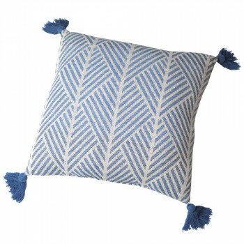 インド綿背当てクッション クラック 約45×45cm ネイビー 270061575 寝具 布団 ベッド 冬用 夏用 | 関連..