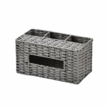 ペンスタンド付きティッシュケース グレー CH-537GY インテリア | 関連単語 絵 一人暮らし 木製 シンプ..