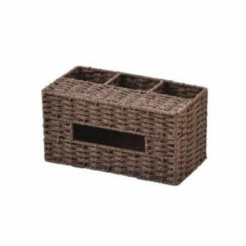 ペンスタンド付きティッシュケース ダークブラウン CH-537DBR インテリア | 関連単語 モダン シンプル ..