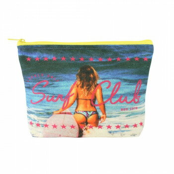 ポーチ L フォト サーフガール 12019000122 鞄 かばん | 関連単語 出張 肩掛け ファスナー付き キャン..