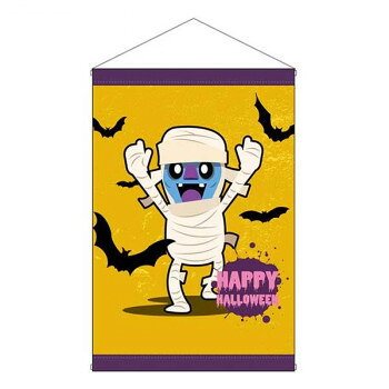 人気 おすすめ 定番 冬 新生活 ギフト 寒さ 対策 プレゼント タペストリー HAPPY HALLOWEEN キャラ黄 40132