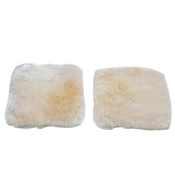 ムートンシートクッション 40x40cm 2枚組 アイボリー LWR540IV2P 寝具 布団 ベッド 冬用 夏用 | 関連単..