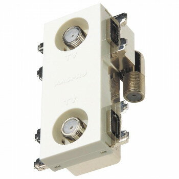 マスプロ電工 直列ユニット 2端子型・2分配型テレビ端子 2DWKT-B 工具 DIY 大工 作業 道具 職人 工房 ..