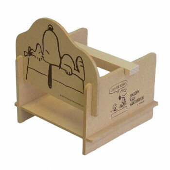 SNOOPY スヌーピー 木の雑貨 簡単組立 ロールペーパーカバー SNB1200