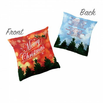 Nクッションカバー　メリークリスマス　W330×H330mm　40186 寝具 布団 ベッド 冬用 夏用 | 関連単語 寝..