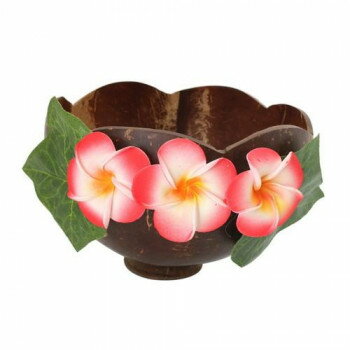 ココナツボウル リーフ＆プルメリア　レッド・10220810267 調理 料理 キッチン | 関連単語 抜き型 製菓..