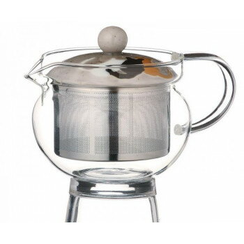 GLASS POT ねこ　スーパーステンレス茶こしポット(耐熱ガラス)　375ml　73608 調理 料理 キッチン | 関..