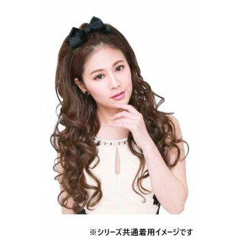 ★プリシラ ハーフキャップ ギャル盛りロングカール J-807 耐熱 TNC・ナチュラルカラー