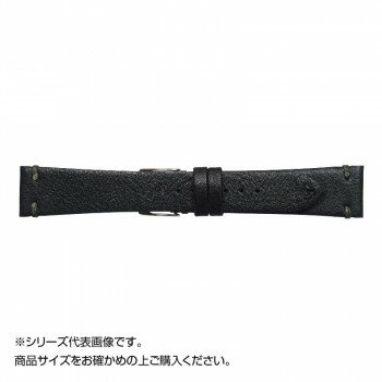 Emitta(エミッタ) 時計バンド ウーガ 18mm ブラック (美錠:銀) EU-A18