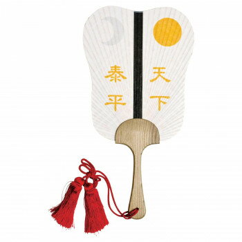 日本製(MADE IN JAPAN) うちわ 軍配 (白) 2216