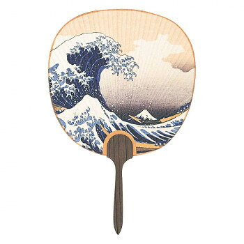 日本製(MADE IN JAPAN) うちわ 北斎 (浪裏) 2901
