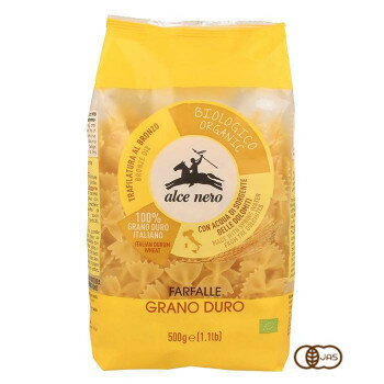 蝶の形をしたパスタ。ソースであえたりスープやサラダなどに入れると華やかな印象に。サイズ個装サイズ：16.8×56×21cm重量個装重量：6600g仕様ゆで時間:8分賞味期間：製造日より1,080日生産国イタリア(B)おまけつき（商品とは関係ありません）別送原材料名称：有機マカロニ有機デュラム小麦のセモリナアレルギー表示小麦（原材料の一部に含んでいます）保存方法直射日光、高温多湿を避けて保存してください。製造（販売）者情報【輸入販売者】日仏貿易株式会社東京都千代田区霞が関3-6-7霞ヶ関プレイスfk094igrjs