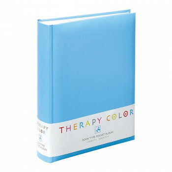ナカバヤシ セラピーカラー背丸ブック式Pアルバム160ピュアブルー TCBP-160-PB