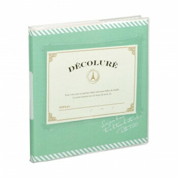 ナカバヤシ かける～の台紙アルバムデコルーレ S グリーン アK-SB-101-G