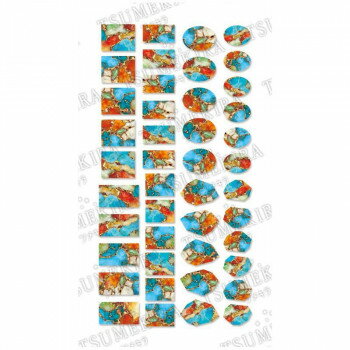 TSUMEKIRA(ツメキラ) ネイルシール noble Hanako プロデュース7 o.c.Turquoise (ジェル専用) NO-HNK-10..