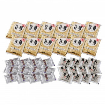 生麺をそのまま48時間熟成乾燥させうま味を凝縮させたノンフライの旨麺に、あご(飛魚)でダシをとり化学調味料、合成保存料を使用していない醤油スープをセットしました。あっさりとしたあごだし醤油ラーメンをご堪能下さい。※着時間指定不可の商品です。内容量麺80g×12、あごだし醤油スープ40g×12、磯紫菜0.3g×12サイズ個装サイズ：20.5×33.5×10.5cm重量個装重量：1760g仕様賞味期間：製造日より300日生産国日本アレルギー表示大豆、豚肉、小麦（原材料の一部に含んでいます）fk094igrjs