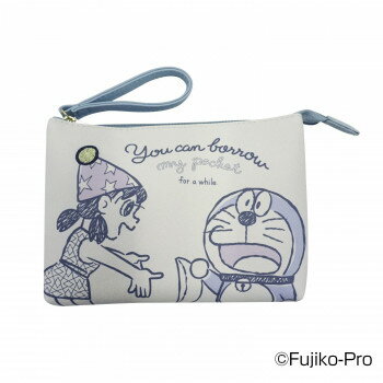 I'm Doraemon ドラえもん ワンポイント刺繍Wポーチ A(帽子 ゴールド刺繍) DRA11-A ...