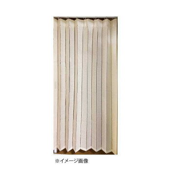 アコーディオン間仕切り約140×170cm アイボリー M5356