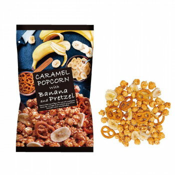 人気 おすすめ 定番 冬 お歳暮 ギフト クリスマス プレゼント キャラメルポップコーン バナナチップス&プレッツェル 63g×18袋 100001965