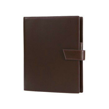 ASHFORD アシュフォード システム手帳 ストラーダ A5 19mm hock ブラウン 3101-022 文具 筆記 備品| 関..
