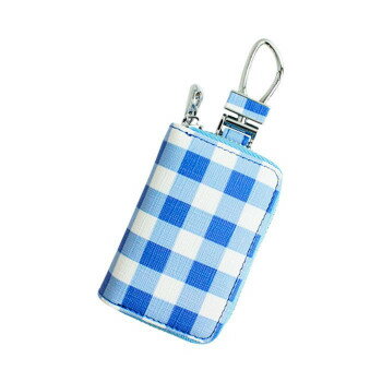 人気 おすすめ 定番 冬 お歳暮 ギフト クリスマス プレゼント AWESOME(オーサム) スマートキーケース ギンガムチェック ブルー ASK-GC01