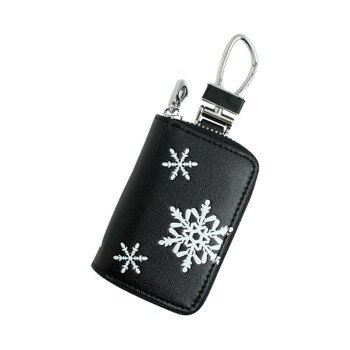 にんき 人気 おすすめ 定番 おせいぼ 冬 お歳暮 ギフト クリスマス プレゼント AWESOME(オーサム) スマートキーケース 雪の結晶 ブラック ASK-CS01