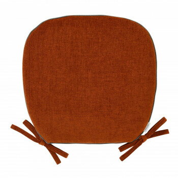 川島織物セルコン filo decor ジャイアント ダイニングシートクッション 45×43Vcm LN1311 O オレンジ 寝具 布団 ベッド 冬用 夏用 | 関連単語 四季快適 オールシーズン寝具 冬暖夏涼 寝具デイリーアイテム シーズン切替寝具 気候対応寝具 季節の寝具用品 冷暖対応