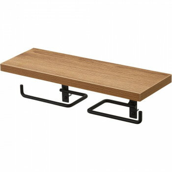 ダブルペーパーホルダー棚付　W2807-D