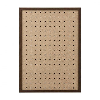 領かせたくない方におすすめ!壁と額縁に、スキマができず傾きません。※有孔ボード穴用のフックは商品に含まれません。サイズ本体外寸法:324×447×23mm、収納寸法:297×420mm個装サイズ：33×45×3cm重量490g個装重量：500g素材・材質フレーム:?製板:MDF仕様穴の大きさ:直径5mm穴のピッチ:25mmピッチ穴数:187個(11×17列)付属品ぴったりフック:2個入(※有孔ボード穴用のフックではありません)生産国インドネシアfk094igrjs